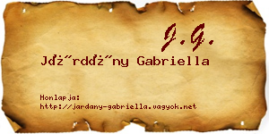 Járdány Gabriella névjegykártya